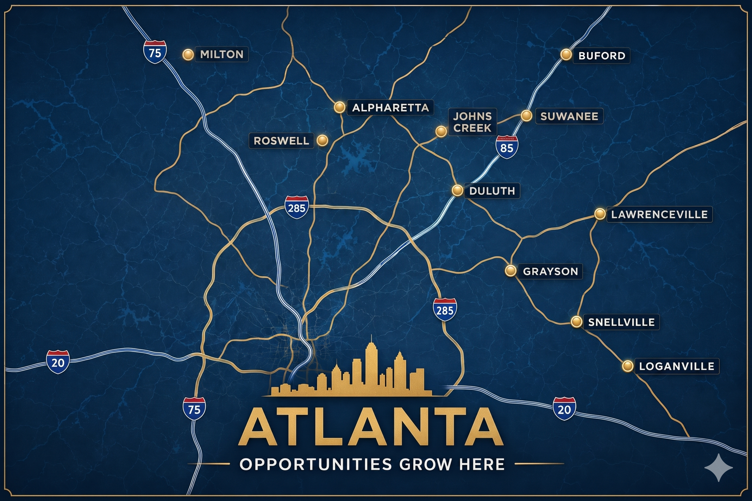 Atlanta Metro Area Map