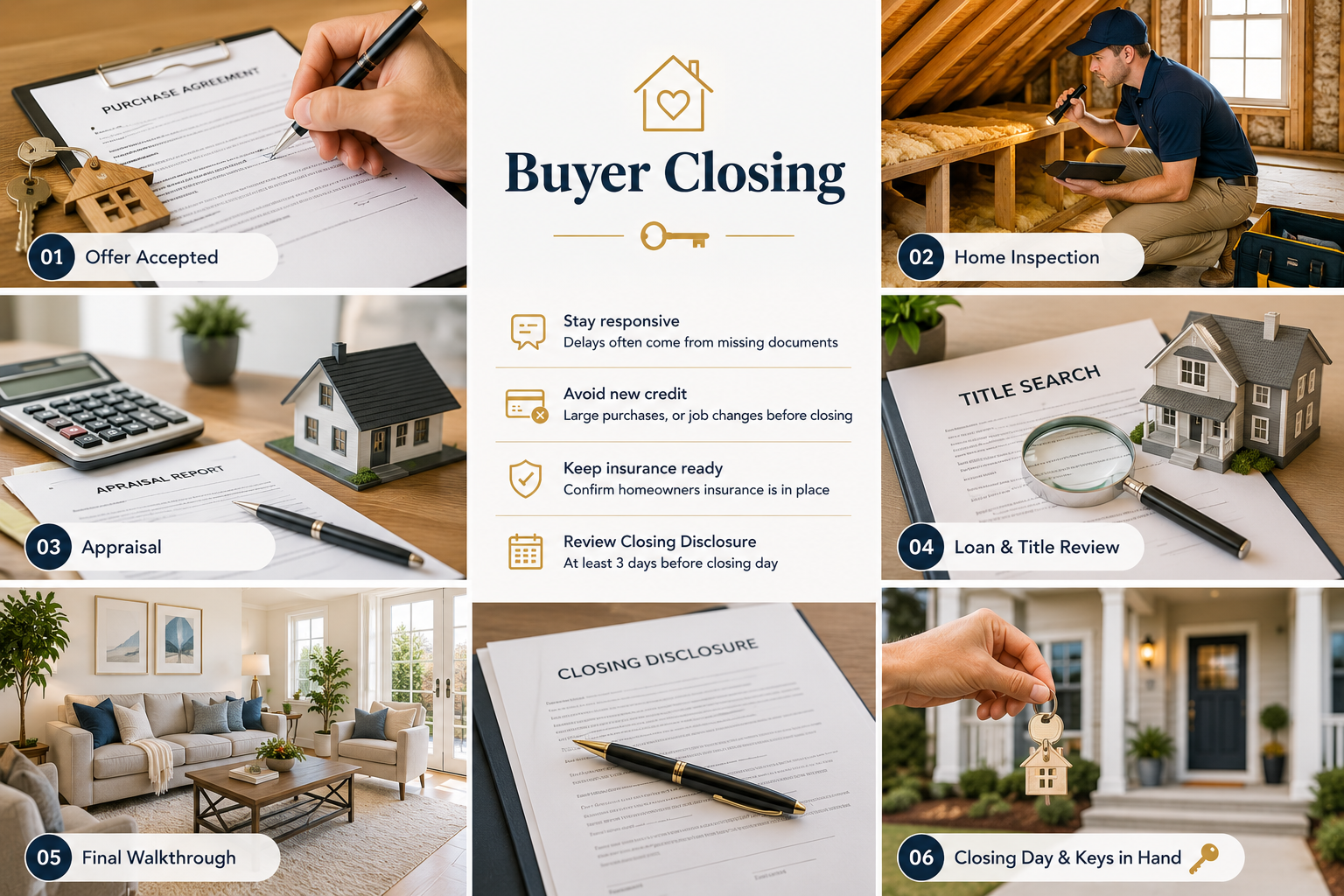 Buyer Closing Process — Step by step from offer to keys