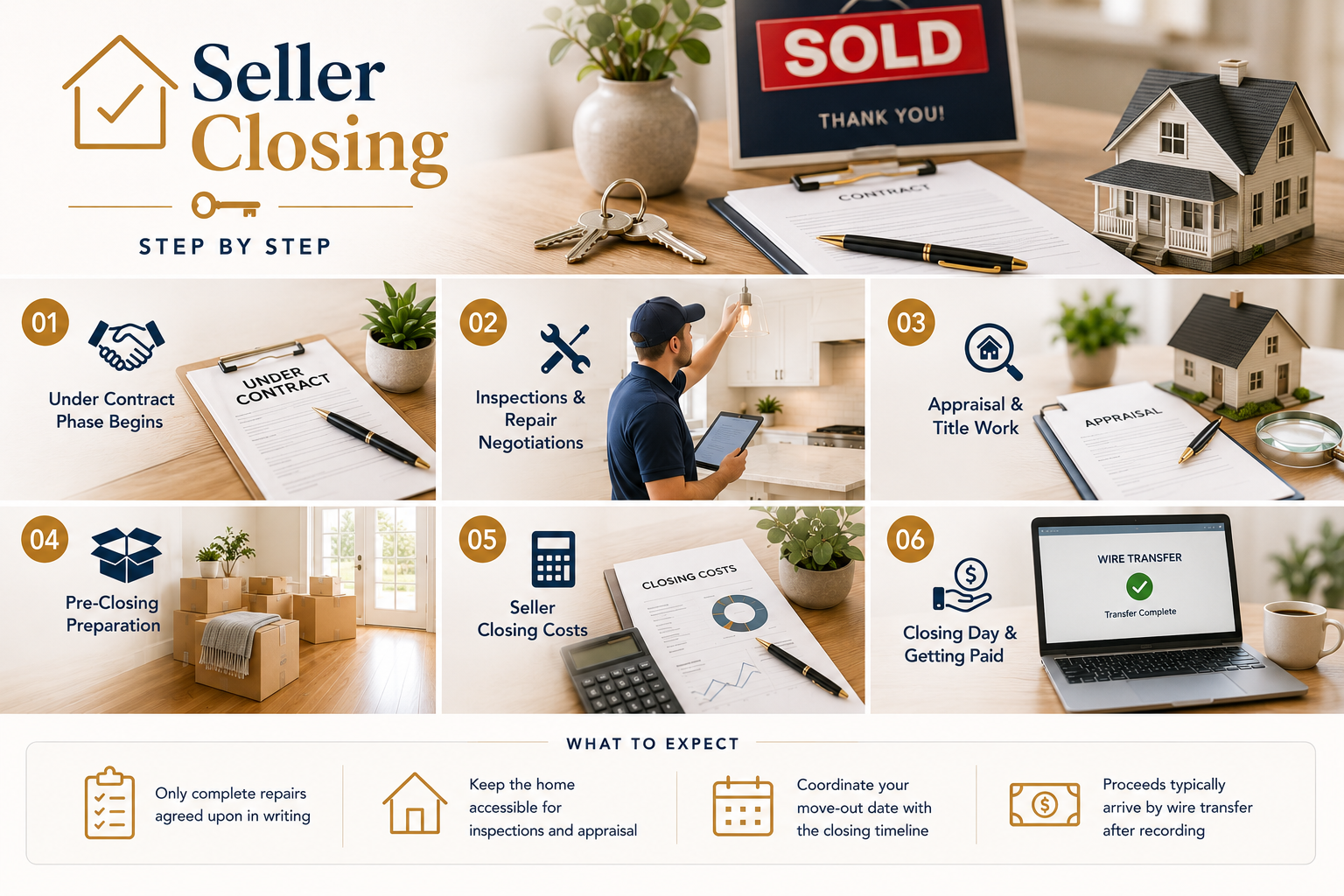 Seller Closing Process — Step by step from contract to proceeds