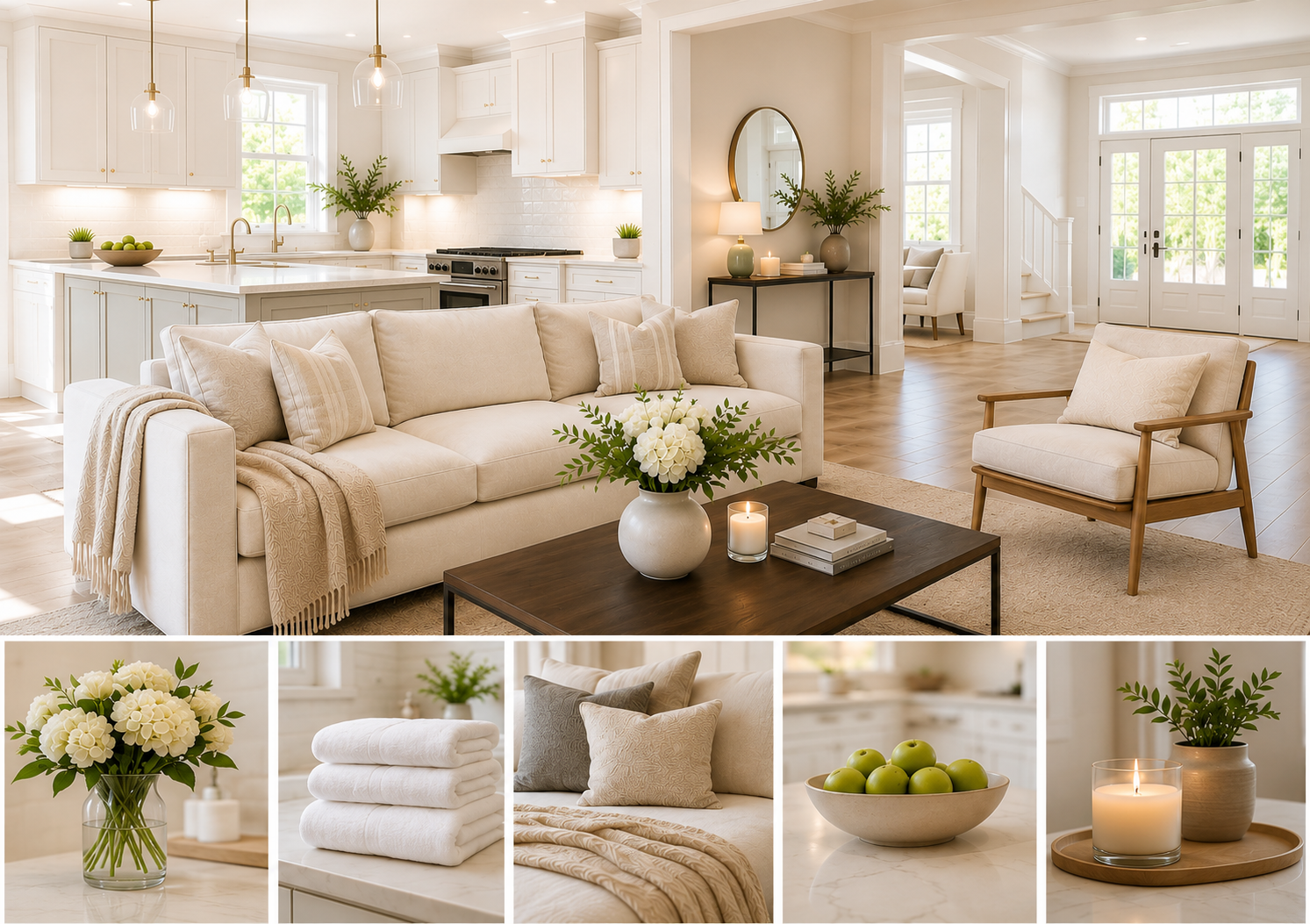 Add simple inviting touches to your staged home